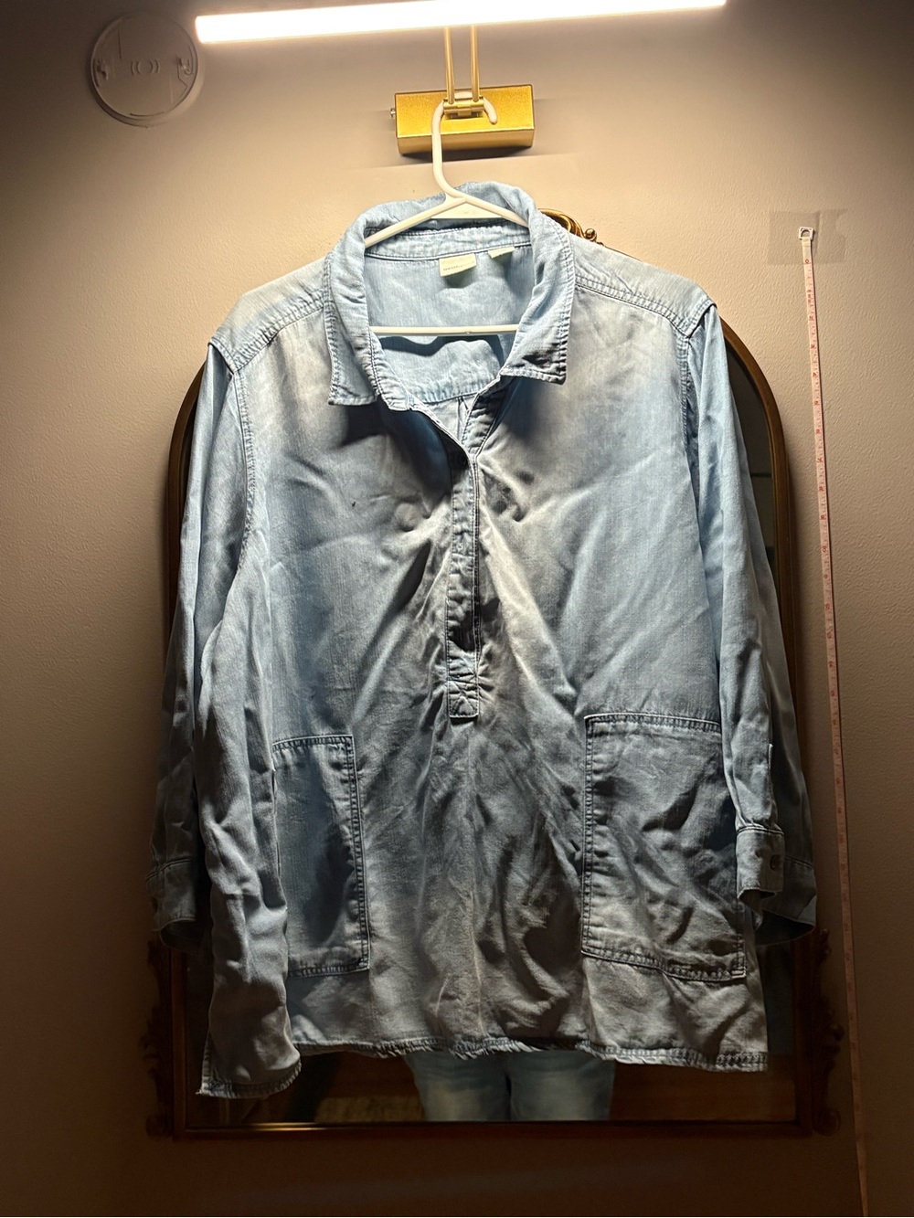 Light Blue women’s Denim Pullover